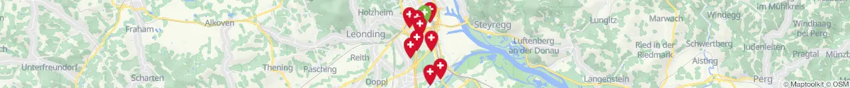 Map view for Pharmacies emergency services nearby Spallerhof (Linz  (Stadt), Oberösterreich)